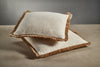 Zodax Amaranth 2-Tone Cotton And Jute Throw Pillows, Set Of 2