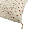 18" Embroidered Pillow with Piping & Tassels