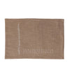 Hand-Embroidered Cotton Slub Placemat, Tan Color - Set of 2