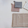 Hand-Embroidered Cotton Slub Placemat, Tan Color - Set of 2