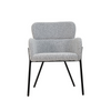 Missi Boucle' Dining Chair Grey