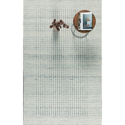 VESLEY HAND WOVEN RUG IVORY/SILVER 5X8