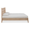 Nettie Slatted Ash Wood Platform Bed in Ginger