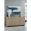 Bjorn Six Drawer Oak Wood Dresser in Chai