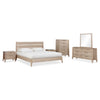Nettie Five Drawer Ash Wood Chest in Ginger