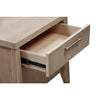 Nettie One Drawer One Shelf Ash Wood Nightstand in Ginger