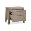 Nettie Two Drawer Ash Wood Nightstand in Ginger