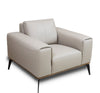 Kreska Genuine Leather Accent Chair