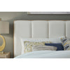 Bjorn Wood Frame Upholstered Platform Bed in Cotton and Chai
