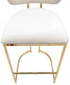 Monti Gold & Cream Velvet Counter Height Stool