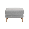 Molly Boucle Ottoman - Grey