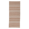 Cotton Double Cloth Table Runner w/ Stripes, Natural & Nude Color
