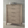 Nettie Five Drawer Ash Wood Chest in Ginger