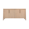 Nettie Four Door Ash Wood Sideboard in Ginger