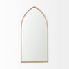 Giovanna Gold Metal Frame Pointed Arch Vanity Mirror