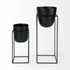 BUMBLE (SET OF 2) 12L X 12W X 32H BLACK PLANT STANDS