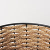 Braelyn 17.3L x 17.3W x 10.6H Set of Two Woven W/ Metal Detail Round Baskets
