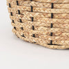 Braelyn 17.3L x 17.3W x 10.6H Set of Two Woven W/ Metal Detail Round Baskets