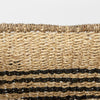 Emma 17.3L x 13.0W x 11.0H (Set of 2) Light Brown Seagrass Rectangular Basket W/ Black Stripes