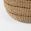 Hayes 17.7L x 17.7W x 11.8H (Set of 2) Medium Brown Seagrass Round Basket with Stripe Pattern