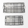 Kenneth (Set of 2) 24L x 12W Gray Metal Baskets