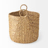Sivan 19.7L x 19.7W x 23.6H (Set of 3) Light Brown Water Hyacinth Round Basket W/ Handles