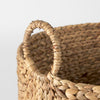 Sivan 19.7L x 19.7W x 23.6H (Set of 3) Light Brown Water Hyacinth Round Basket W/ Handles