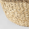 Sivannah 19.7L x 19.7W x 23.6H (Set of 3) Light Brown and Medium Brown Striped Seagrass Round Basket