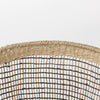 Triopas (Set of 3) Medium Brown Seagrass Round Basket W/ Handles