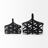 Tyrell (Set of 2) 23L x 11W; 18L x 8W Black Iron Metal Baskets