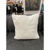 Feather Fabric Cushion - White