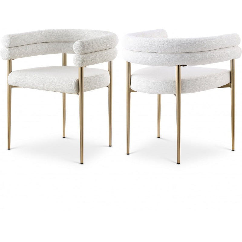 Brisa Fabric Dining Chair - Cream set of 2