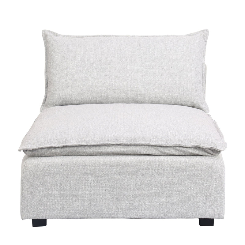 Marliss Armless Chair-Vinci Ice