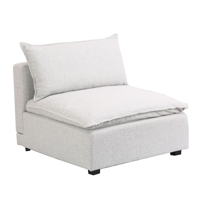 Marliss Armless Chair-Vinci Ice