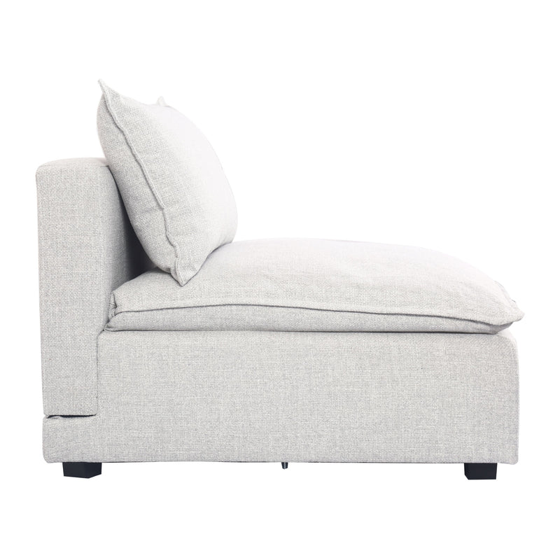 Marliss Armless Chair-Vinci Ice