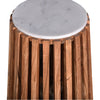 Alder Round Marble End Table Natural
