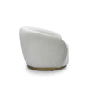 Greer Accent Chair Velvet Champagne sideview