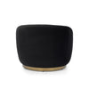 Greer Accent Chair - Velvet Black