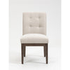 Jia Side Dining Chair with Wooden Legs & Adjustable Caps - Grey