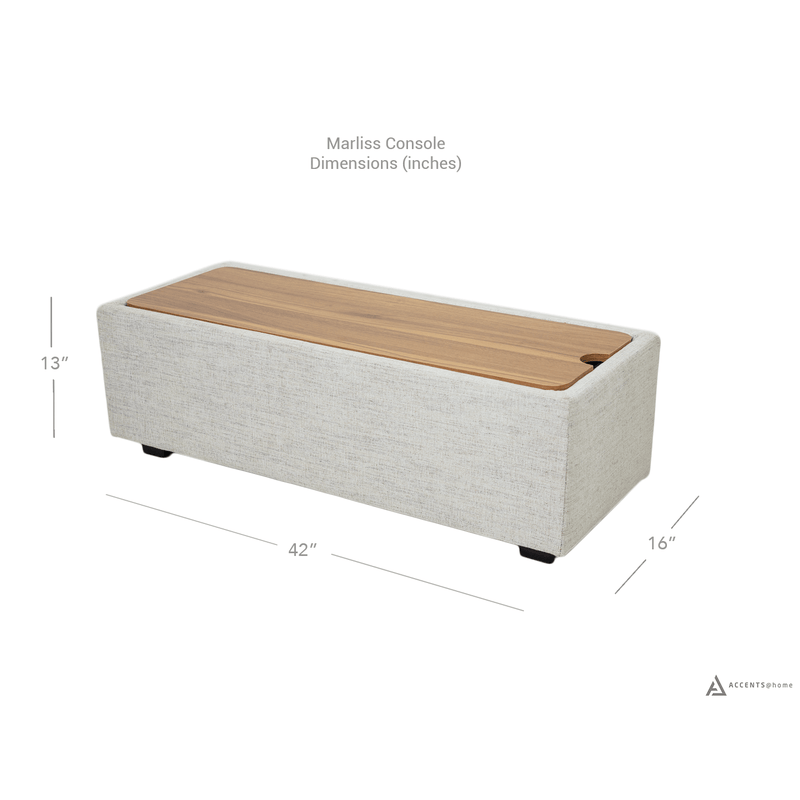 Marliss 5 pc Modular Sectional set with Console - Oatmeal