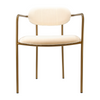 Archer Dining Chair - White/Gold
