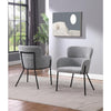 Ethan Boucle' Dining Chair Grey Accents At Home
