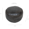 SABIK LEATHER POUF