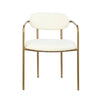 Archer Dining Chair - White/Gold