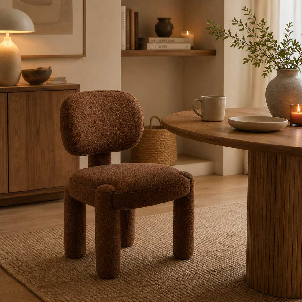 4 Stylish Upholstered Dining Chairs for a Modern Scandinavian Home