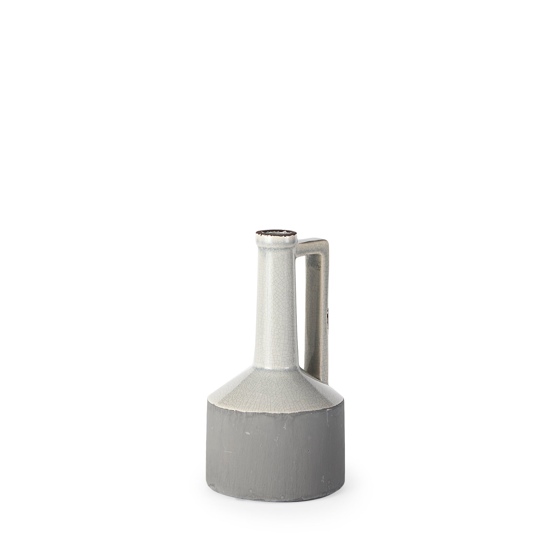 Burton Two Tone Gray Ceramic Jug Vase-thumbmail-2