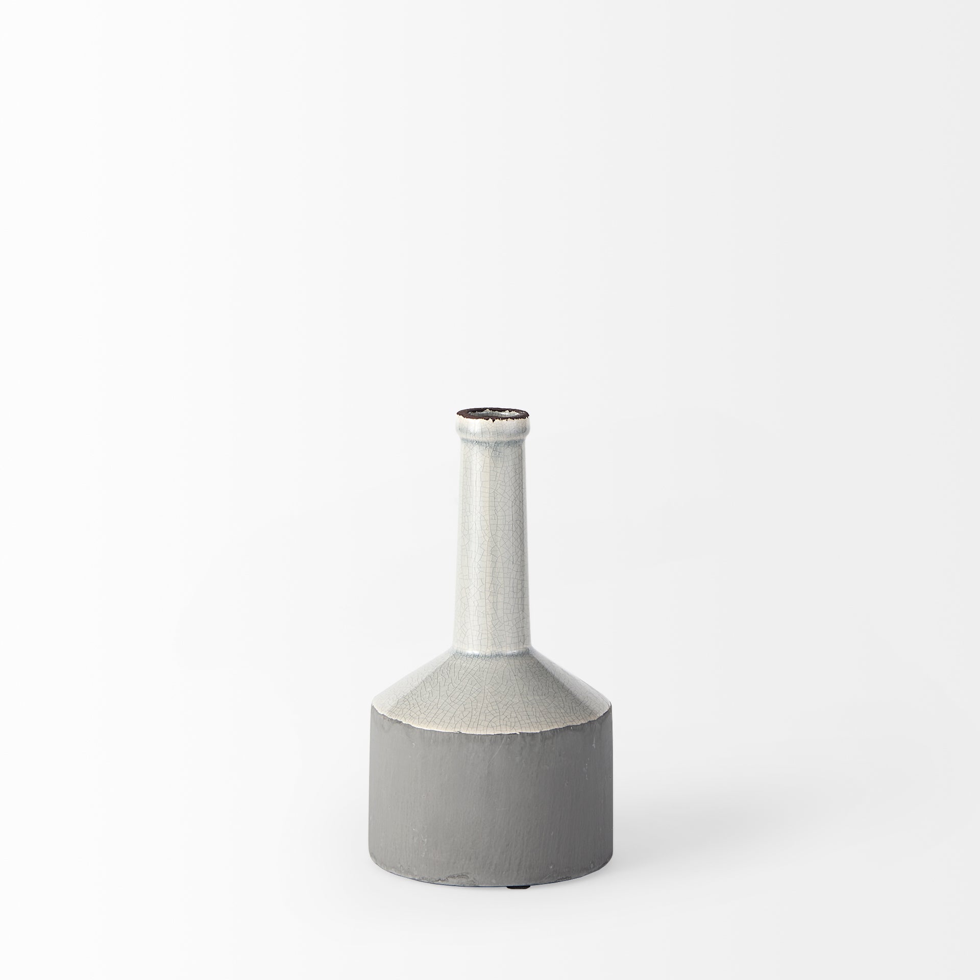 Burton Two Tone Gray Ceramic Jug Vase-thumbmail-3