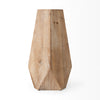 Allen I Large Natural Wooden Base Oval Vase