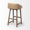 Monmouth Cream Fabric | Brown Wood | Bar Stool