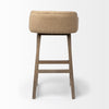 Monmouth Cream Fabric | Brown Wood | Bar Stool